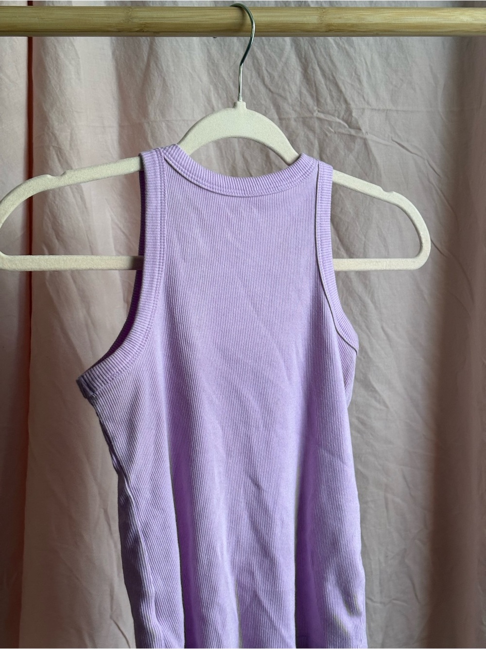 Soft Lavender Ribbed Tank - Picture 5 of 5